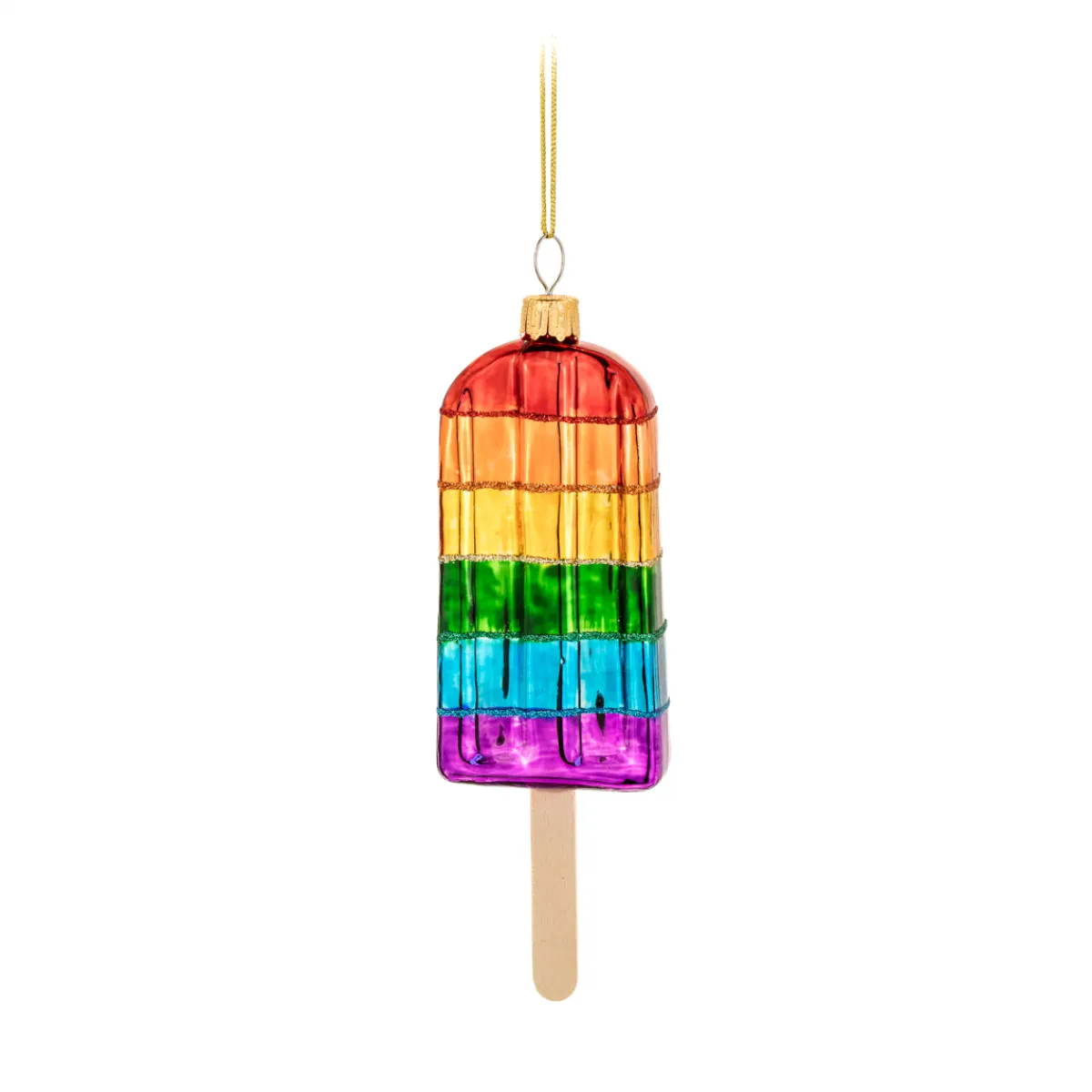 Discount Sass and Belle Rainbow Ice Lolly Shaped Bauble