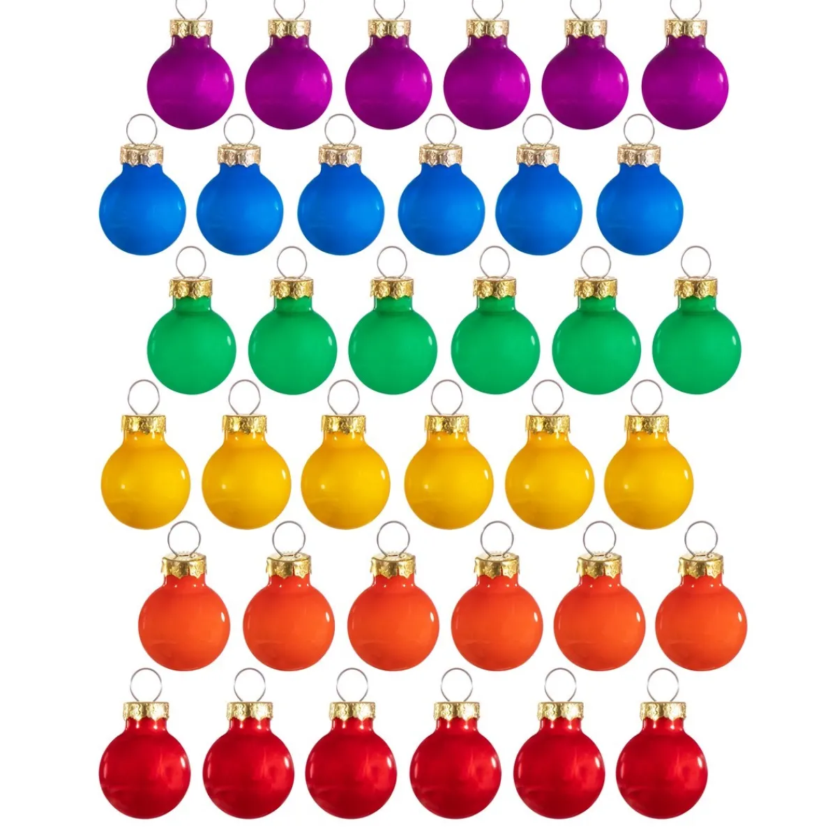 Online Sass and Belle Rainbow Mini Baubles - Set of 36