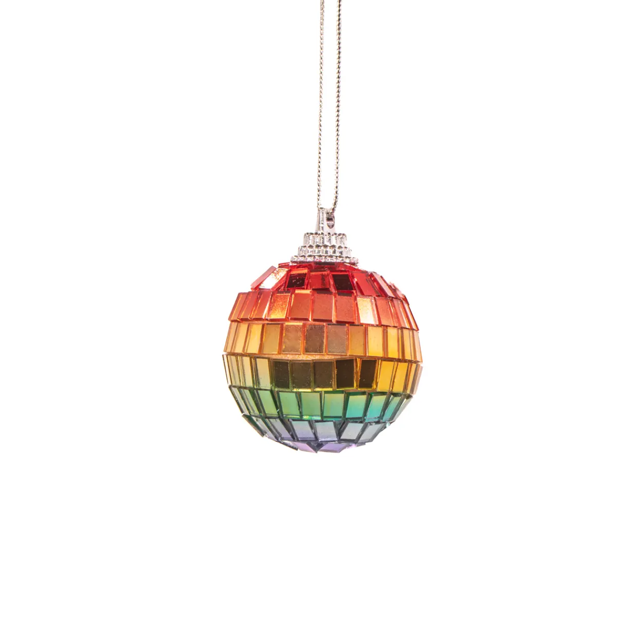 Discount Sass and Belle Rainbow Mirror Ball Mini Bauble