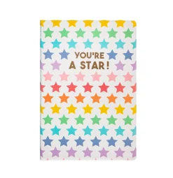 Outlet Sass and Belle Rainbow Stars A5 Notebook