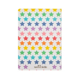 Outlet Sass and Belle Rainbow Stars A5 Notebook