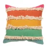 Outlet Sass and Belle Rainbow Stripe Tufted Cushion Cover