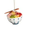 Hot Sass and Belle Ramen Bowl Shaped Bauble