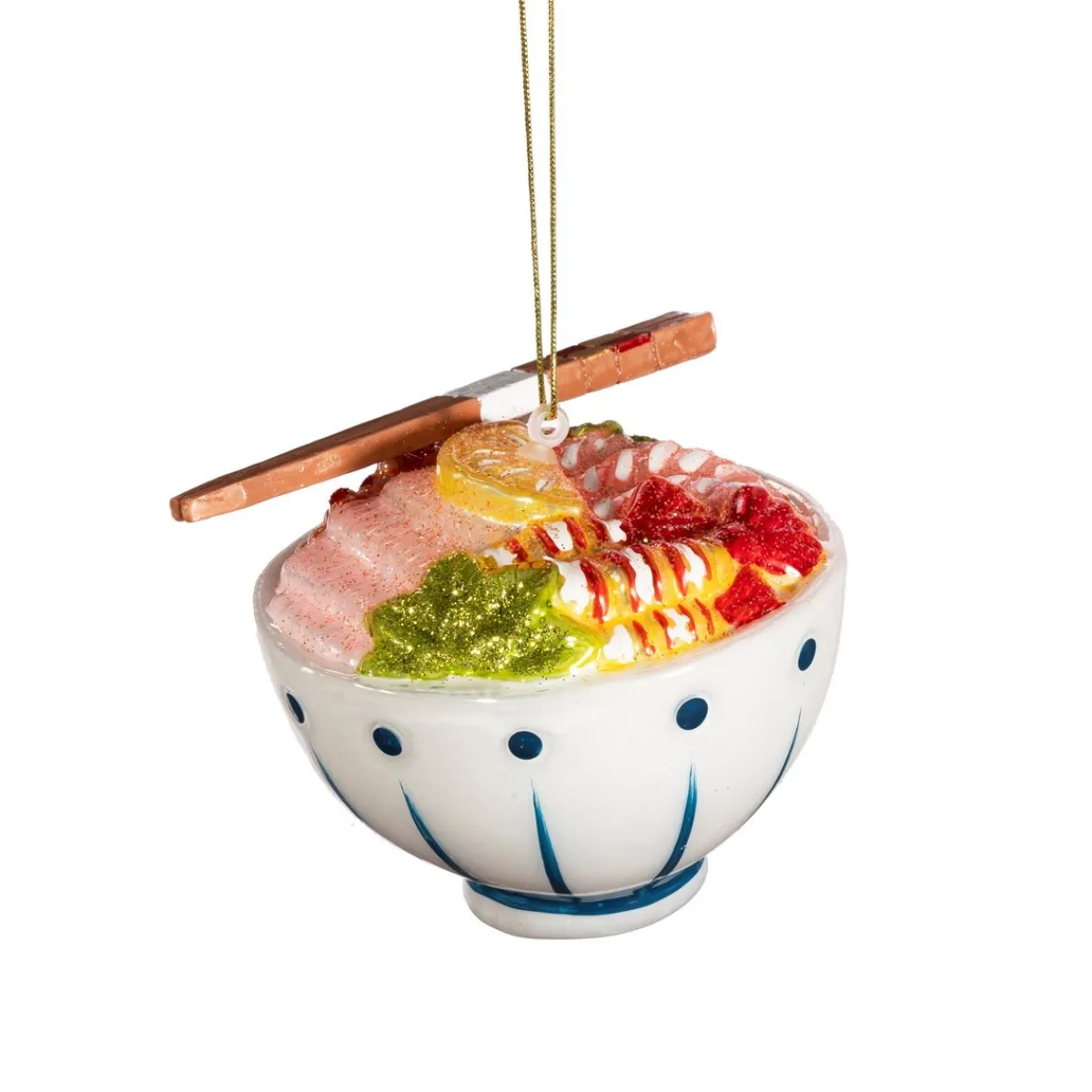 Hot Sass and Belle Ramen Bowl Shaped Bauble