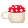 New Sass and Belle Red Mushroom Mug with Lid