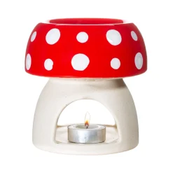 Hot Sass and Belle Red Mushroom Oil Burner