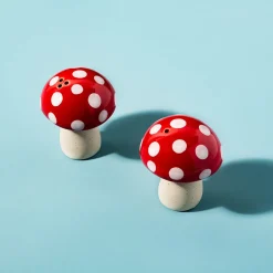 Sass and Belle Red Mushroom Salt & Pepper Shakers