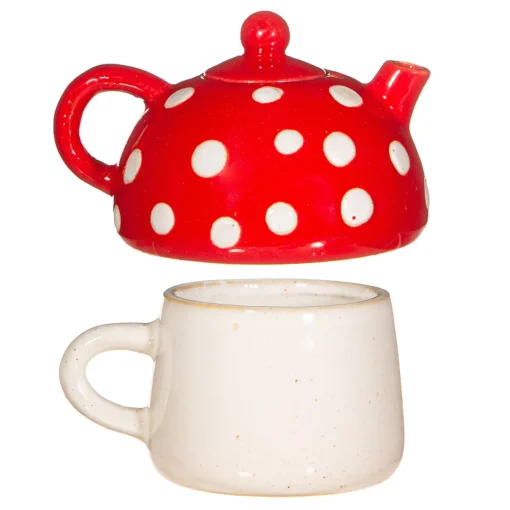 Clearance Sass and Belle Red Mushroom Tea for One