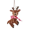 Online Sass and Belle Reindeer Felt Hanging Decoration