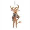 Best Sass and Belle Reindeer with Coffee Felt Decoration