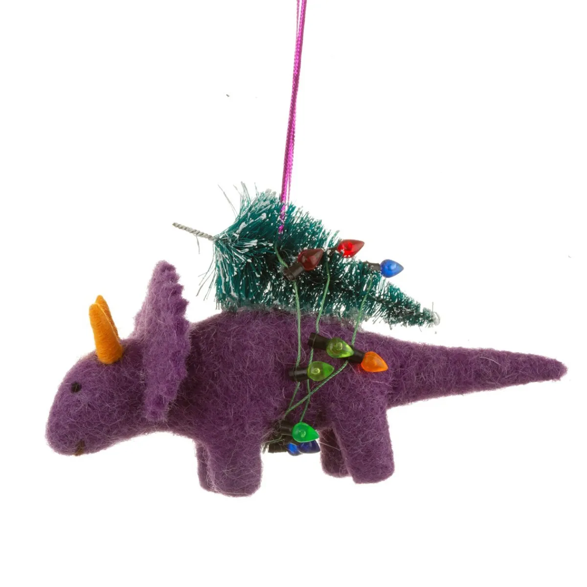 Online Sass and Belle Roarsome Dinosaur Christmas Tree Hanging Felt Decoration