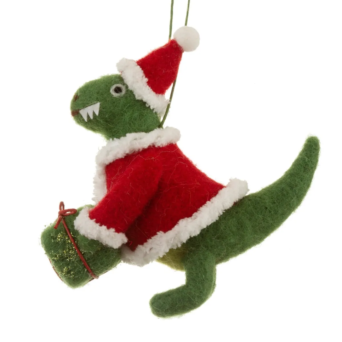 Sale Sass and Belle Roarsome Dinosaur Santa Hanging Felt Decoration