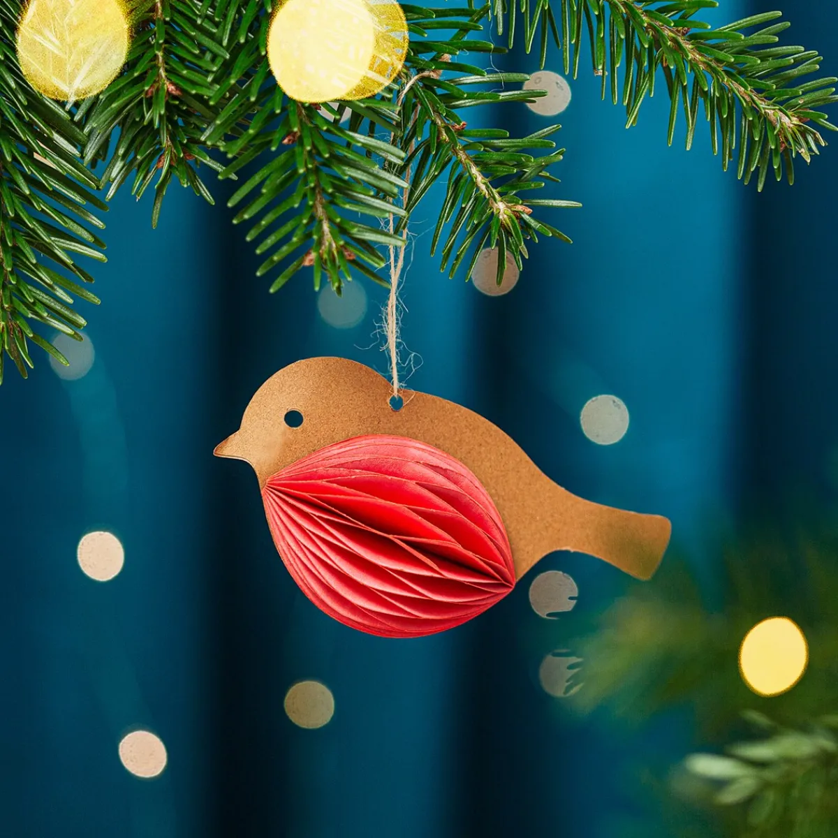 New Sass and Belle Robin Honeycomb Paper Hanging Decoration