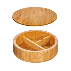 Discount Sass and Belle Round Bamboo Jewellery Box