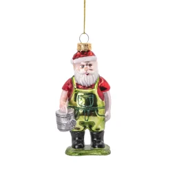 Best Sass and Belle Santa Gardening Shaped Bauble