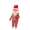 Sale Sass and Belle Santa in Pyjamas Felt Decoration