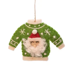 New Sass and Belle Santa Jumper Felt Decoration