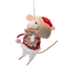 Sale Sass and Belle Santa Mouse Hanging Decoration