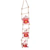 Hot Sass and Belle Santa Mouse Ladder Felt Decoration