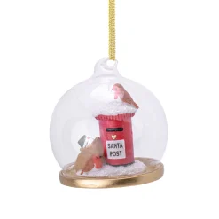 Hot Sass and Belle Santa Post Box Dome Bauble
