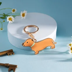 Best Sass and Belle Sausage Dog Enamel Keyring