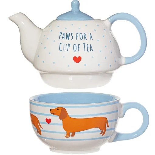 Online Sass and Belle Sausage Dog Tea for One