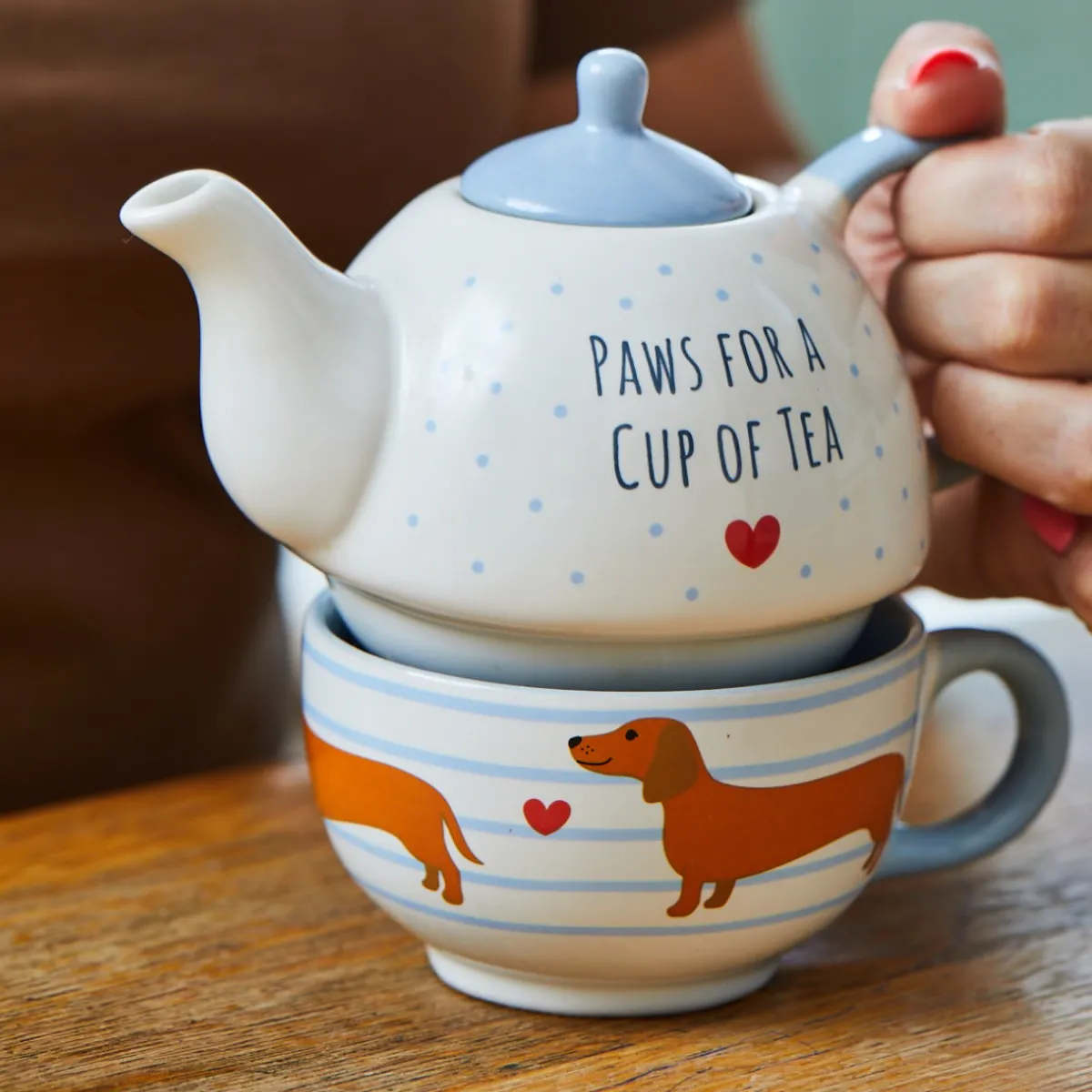 Online Sass and Belle Sausage Dog Tea for One