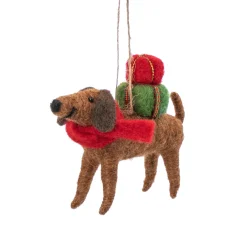 Best Sass and Belle Sausage Dog with Gifts Felt Decoration