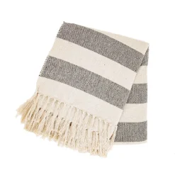 New Sass and Belle Scandi Boho Stripe Blanket Throw