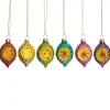 Outlet Sass and Belle Set of 6 Bright Metallic Open Faced Baubles