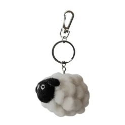 Hot Sass and Belle Sheep Felt Keyring