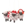 Discount Sass and Belle Sheep Flat Felt Decoration - Set of 3