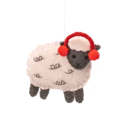 Discount Sass and Belle Sheep Flat Felt Decoration - Set of 3