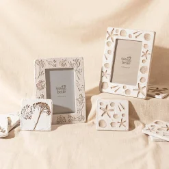 New Sass and Belle Shell Imprint Coasters - Set of 4