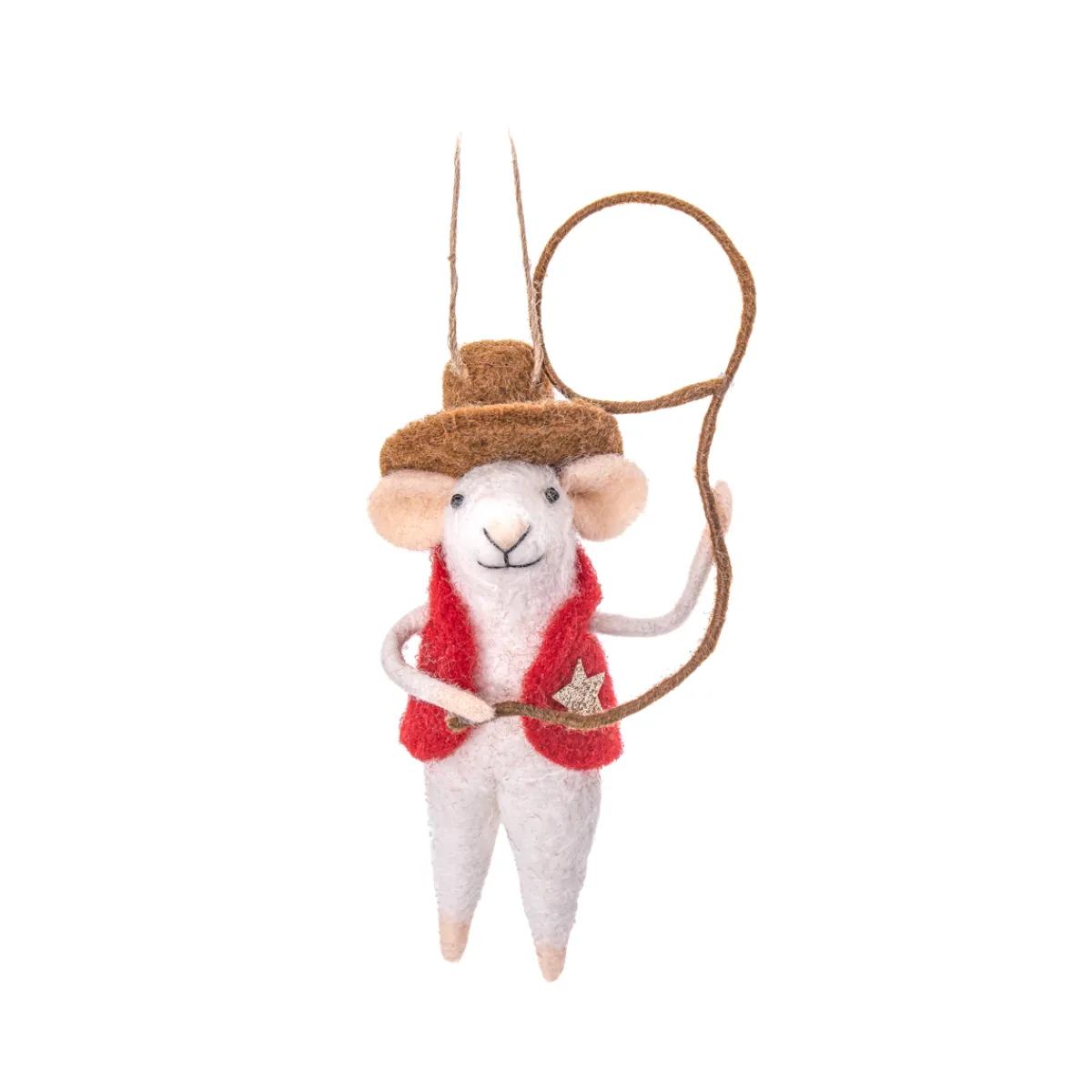 Outlet Sass and Belle Sheriff Mouse Felt Decoration