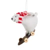 Sale Sass and Belle Skate Boarding Polar Bear Felt Decoration