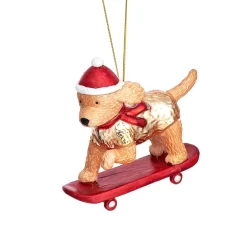 Sass and Belle Skateboarding Cockapoo Shaped Bauble