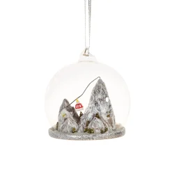 Sass and Belle Ski Mountain Dome Bauble