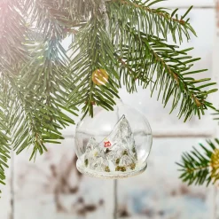 Sass and Belle Ski Mountain Dome Bauble