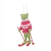Discount Sass and Belle Skiing Frog Felt Decoration