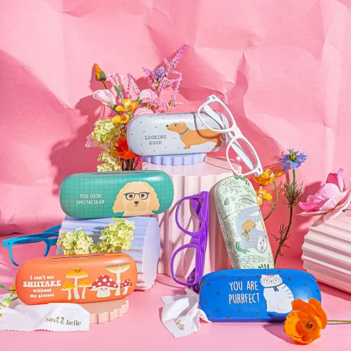Hot Sass and Belle Sloth Glasses Case