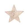 Sass and Belle Small Hand Carved Wooden Star Decoration