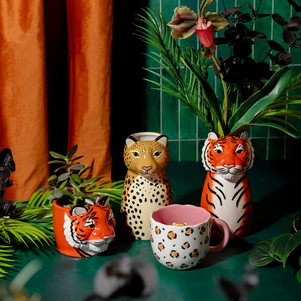 Sale Sass and Belle Tiger Shaped Vase