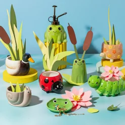 Hot Sass and Belle Tortoise Planter
