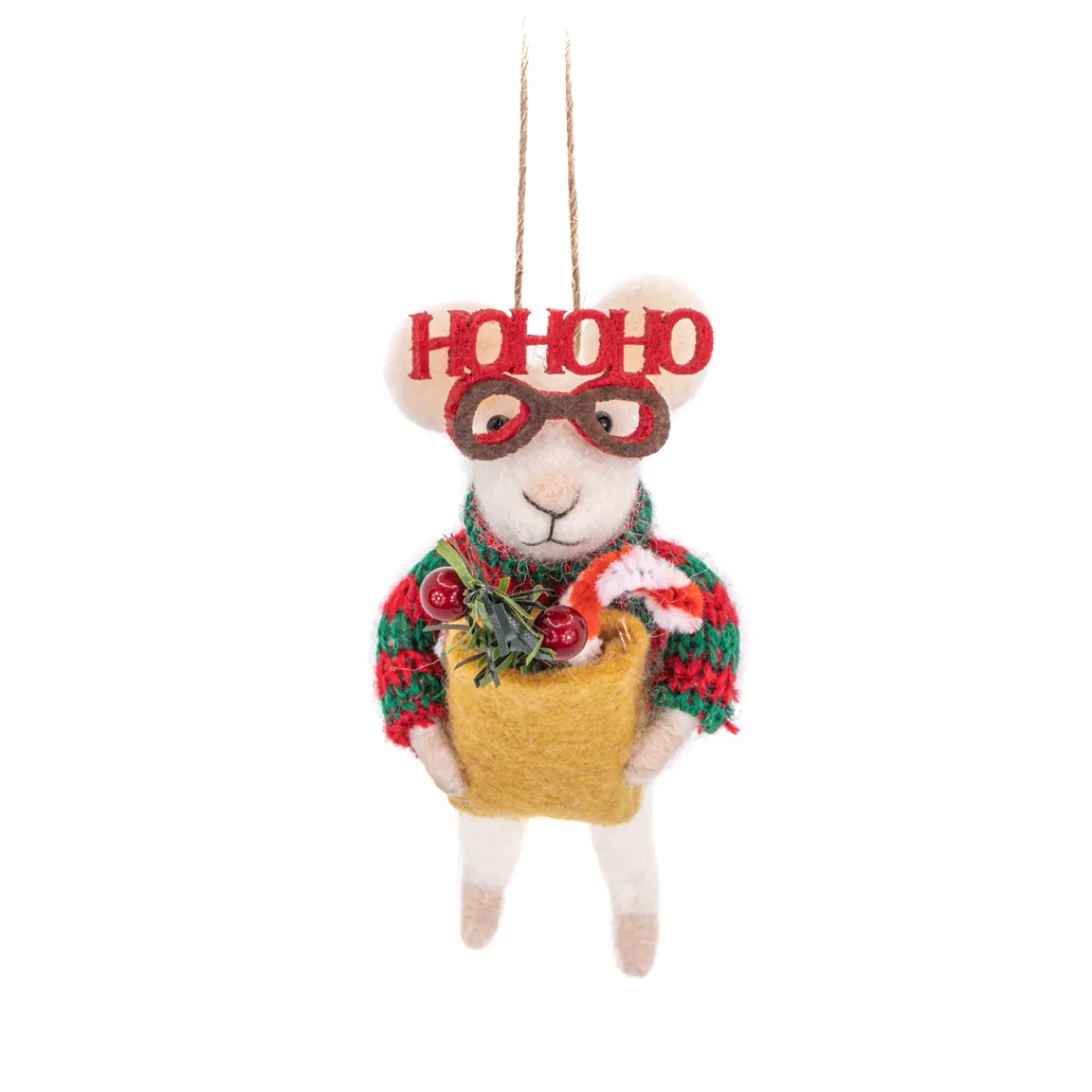 Sale Sass and Belle Tree Decorating Mouse Felt Decoration