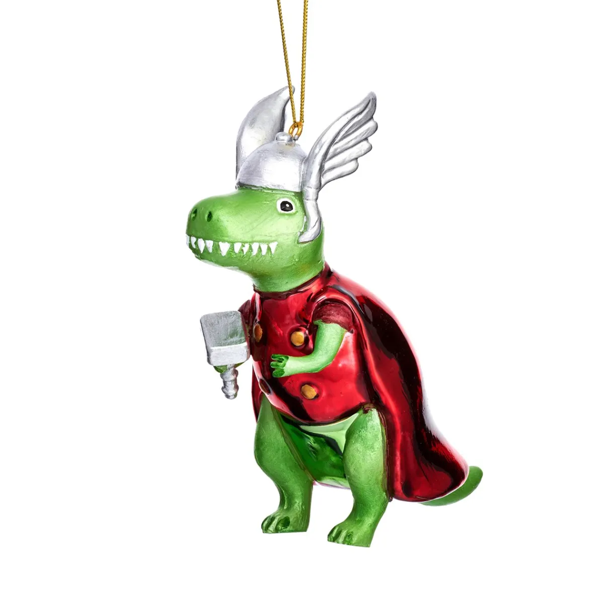 Outlet Sass and Belle T-Rex Thor with Hammer Shaped Bauble