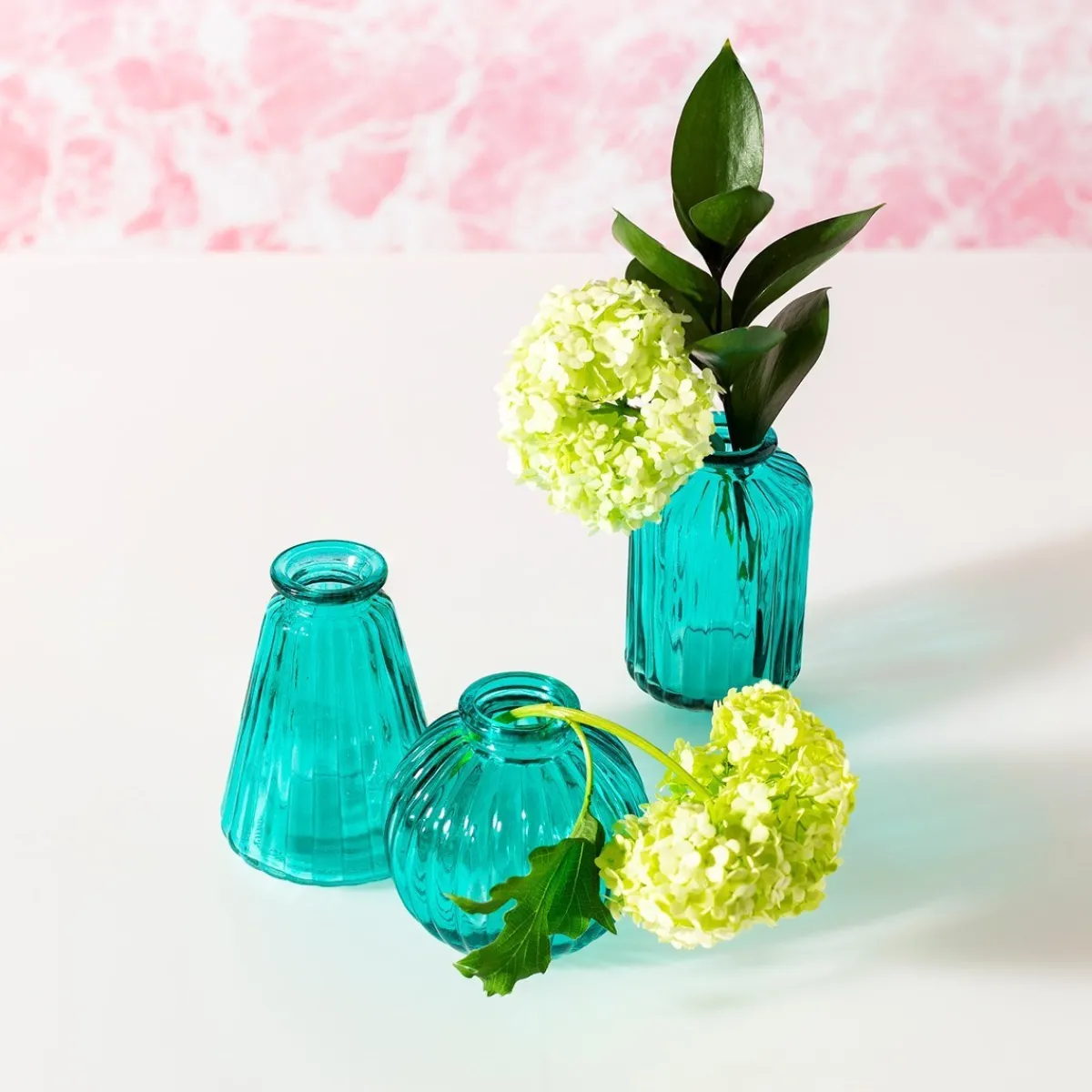 Clearance Sass and Belle Turquoise Glass Bud Vases - Set of 3