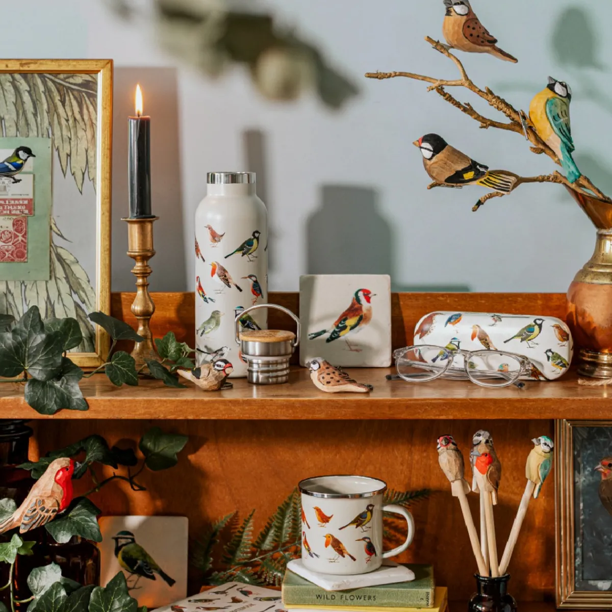 Discount Sass and Belle Vintage Birds Enamel Mug