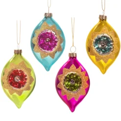 Online Sass and Belle Vintage Indented Baubles - Set of 4