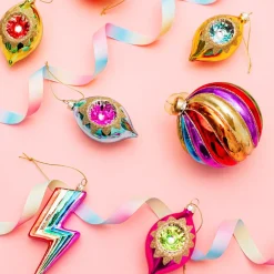 Online Sass and Belle Vintage Indented Baubles - Set of 4